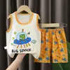 Conjunto de Chaleco para Niños Algodón Puro Ropa de Verano para Niñas Estilo Coreano Ropa para Niños Nuevo Estilo 2026 Verano Conjunto de Dos Piezas para Niños Venta al por Mayor