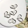 Coração Preto Estampa de Laço Doce Legal Sexy Acessórios Corrente para Celular Brincos Pulseira Colar Acessórios DIY Joias