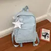 Mochila nueva estilo ins japonés estilo universitario para mujer, diseño de cielo estrellado estilo coreano, fresca y dulce, linda para chicas sensibles, mochila de viaje