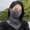 Cubierta de Sombra con Protección Solar UPF para Ciclismo Scooter Eléctrico Máscara Facial para Ojos Protector de Cuello Protección UV Facekini para Mujer Conducción Delgado Transparente