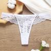 Tanga de encaje súper sexy con perspectiva de color sólido, estilo europeo y americano, pantalones de cintura baja, ropa interior sexy para mujer transfronteriza, venta al por mayor