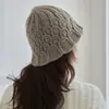 Cashmere 2026 Novo Estilo Crochê Feito à Mão Engrossado de Alta Qualidade Quente Tricô Cashmere Chapéu de Pescador Chapéu Balde Chapéu para Clima Frio