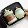Tetera de Cerámica Cultural y Creativa de la Ciudad Prohibida Juego de Té de Viaje Taza Rápida Portátil para Acampar al Aire Libre Una Tetera
