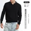 Roupas Masculinas Transfronteiriças Outono e Inverno 2025 Novidade Gola V Tricô Tricô Masculino Casual de Negócios Polo Americano Tricô