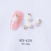 Unha Estrela Lua Joias Japonês Minimalista Crescente Branco Camélia Nail Alloy Joias Decoração de Unhas