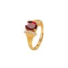 Anillo de Topacio de Cristal Natural Plata de Ley S925 Acabado Cepillado Texturizado Diseño de Nicho Piedra Preciosa Anillo para Mujer
