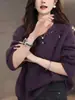 Suéter retro de moda estilo europeo para mujer, nueva colección otoño/invierno 2026, top de punto elegante y con estilo