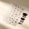 FULL BEAUTY Nuevo Artículo Pegatinas para Uñas de Estrella y Luna Doradas y Plateadas Pegatinas de Uñas de Estrella Pegatinas para Uñas Autoadhesivas DIY