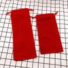 Bolsa para Taza de Agua, Bolsa con Cordón, Bolsa de Terciopelo Negro, Bolsa para Joyería de Peine, Pantalones con Bolsillo de Solapa con Cordón, Bolsa Larga al Por Mayor