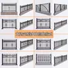 Vallas de hierro forjado hechas a medida de un fabricante de renombre para muros de patio residencial de alta gama, vallas y barreras protectoras.