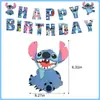 Decoraciones de Cumpleaños Infantiles Temáticas de Punto Transfronterizo, Banderines para Fiestas de Niños, Juego de Banderines con Globos