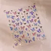 Pegatinas de Uñas Artísticas Florales de Mariposa Estilo Hada Pura Iron Aurora M-482 Verano Transparente Estilo Resort Cadenas Estrellas