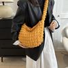 Bolso de axila plisado de burbuja estilo coreano para mujer 2023 nuevo bolso de tela de algodón para niña bolso nube bolso de hombro bandolera