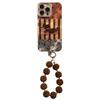 Adecuado para Funda de Teléfono Móvil Iphone16 Apple 17Promax Rayas Retro Dachshund 18 Cordón de Felpa 14 Otoño e Invierno