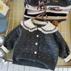 Cárdigan Infantil Suéter de Niña Chaqueta de Otoño con Solapas Chaqueta Elegante para Bebé Ropa de Abrigo para Niños Pequeños y Medianos Prendas de Punto