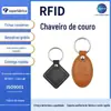 Chaveiro de Controle de Acesso em Couro Chaveiro de Proximidade Ic Cartão Uid Chaveiro de Cartão de Acesso Id Cartão de Gerenciamento de Propriedade Pequeno