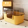Bandeja de Arena Gigante Totalmente Cerrada Anti-Olor Extra Grande para Gatos, Inodoro para Gatos a Prueba de Salpicaduras, Proveedor de Suministros para Mascotas Gatos