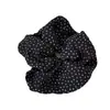 Goma para el pelo de gasa con lunares estilo coreano, Diadema de tela plisada elegante de nicho, Goma para el pelo, Nueva cuerda para el pelo, Banda elástica