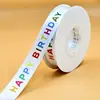 Venta al por mayor de fábrica 2.5cm empaque para hornear caja de pastel de cumpleaños transparente portátil cinta de hilo de nieve de ala ancha flor