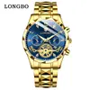 Reloj Longbo Longbo 83719 Venta al por Mayor Reloj de Cuarzo Transfronterizo Cronógrafo de Tres Ojos y Seis Manecillas Reloj Deportivo para Hombre Hombres