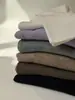 Camiseta Interior de Punto de Seda de Morera y Lana para Mujer Otoño Invierno Cuello Redondo Corte Ajustado Suéter de Lujo Ligero Manga Larga Suave Top Versátil