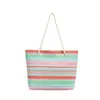 2026 Nova Bolsa de Ombro Tecida Colorida Moda Bolsa de Palha de Praia Bolsa Tote de Ombro Grande Capacidade para Viagem Feminina