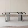 Suporte de Perna de Mesa de Aço Inoxidável Placa de Rocha Pé de Mesa de Jantar de Mármore Base de Mesa de Centro Pé de Mesa de Escritório Estrutura de Suporte de Metal