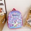 Nova Mochila Escolar para Jardim de Infância, Mochila Elsa Tridimensional de Desenho Animado de Grande Capacidade para Alunos do Ensino Fundamental, Versão Coreana, Atacado de Comércio Exterior