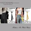Cinturón de corbata a rayas vintage, bufanda de seda unisex, cadena de cintura versátil de nicho casual para pantalones, accesorio de bufanda para la cintura