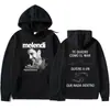 Sudadera con capucha impresa para hombre de la gira del álbum 2025 del cantante Melendi, Ropa deportiva Harajuku, Hip-Hop, Informal, Otoño e Invierno