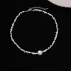 Han Suxi Estilo Similar Collar para Mujer ins Sexy Encaje Lazo Cuerda Negra Metal Plata Amor Cadena Clavícula