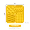 Tapete de Lamber para Cães, Pad de Lamber para Pets de Grau Alimentício, Ventosa de Silicone, Tapete de Alimentação Lenta, Tigela de Alimentação Lenta Anti-Engasgo com Raspador