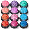 Brillo transfronterizo de 16 colores de 0.2 mm + lentejuelas mixtas de 1+2+3 mm + set de fragmentos polvo de brillo maquillaje material para arte de uñas