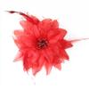 Nueva Moda Flor Grande Tela Accesorios para el Cabello Flor de Peonía para la Cabeza Headdress para Baile Cuadrado Pasador Diadema con Flor para Niños