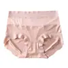 Pantaletas de Cintura Alta Abdominales para Mujer Levanta Glúteos Encaje Sexy Sin Costuras Algodón en la Entrepierna Antibacterianas Transpirables Talla Extra Calzones Ligeros