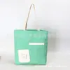Bolsa de Ombro de Lona Tendência Original de Designer Bolsa de Mão de Lona Verde Bolsa Transversal Simples de Lona