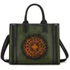 2025 Nova Bolsa de Mão Feminina Estilo Chinês Vintage Novo Estilo Chinês para Meia-Idade Ombro Único Transversal Sacola Tote Tendência