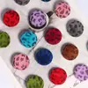 Novas Contas de Estrela de Cinco Pontas de Veludo com Estampa de Leopardo e 16 Furos Retos para Chaveiros de Celular DIY, Correntes de Bolsa e Peças de Acessórios