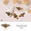 Accesorios para Uñas Artísticas al por Mayor Remaches Metálicos Estilo Japonés Abejita Aleación Oro y Plata Vintage Set de Cruces Decoraciones para Uñas