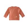 Ins invierno estilo coreano infantil estilo occidental forro polar cálido manga larga hombres y mujeres bebé color liso todo a juego camiseta interior
