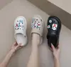 Tamancos de Solado Grosso Eva Sapatos de Jardim Ursinho Fofo Sapatos Fechados Femininos Respiráveis para Exterior Moda Sapatos de Praia