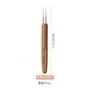 Peruca trança suja crochê cabelo crochê 0,5 mm 0,75 mm lã crochê trança suja ferramentas de crochê com cabo de bambu atacado