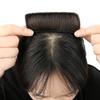 Peluca para mujer, almohadilla para el cabello, aumento de altura del cráneo, cabello esponjoso, peine para peinar, simulación de cabello, cabeza plana, collar de cabello colapsado