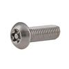 Tornillo antirrobo M3M 4 de acero inoxidable 304 con núcleo de columna, cabeza semiredonda, flor de ciruelo con aguja, tornillo antirrobo para máquina
