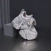Tênis Dad Shoes Feminino 2026 Outono Novo Malha Respirável Plataforma Solado Grosso Salto Escondido Estilo Coreano Versátil Casual Tênis Esportivo