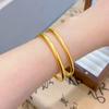Nueva tecnología soldadura sin costuras Seiko 5 mm Pulsera de Loto Círculo liso sólido antiguo boutique Pulsera de herencia de loto