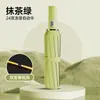 Sombrilla de sol totalmente automática, estilo business, de 10 varillas, con recubrimiento negro para protección solar, protección UV y doble propósito para días soleados y lluviosos; paraguas al por mayor