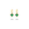 Pendientes de acero inoxidable de oro de 18 quilates con incrustaciones de diamantes de colores, de lujo, ligeros y modernos, estilo INS europeo y americano, nuevos y atractivos pendientes de acero inoxidable de titanio para mujer.