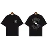 2024 Talla Europea Versión Mayorista Am Tinta Salpicada Flujo Pintura Camuflaje Cielo Estrellado Graffiti Letra Manga Corta High Street Camiseta de Pareja Iri
