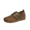 Zapatos Birkenstock Planos Retro de Dos Vías para Mujer Nuevo Estilo Otoño/Invierno 2026 Aumento Oculto de Altura de 5CM Sin Cierre Suela Suave Cómodos para los Pies